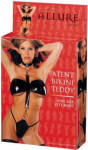 Allure Leather - Patent Leather Bikini Teddy - Black - One Size