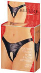 Allure Leather - Leather Thong with Front Opening - One Size