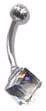 Irridescent Crystal Prism Barbell