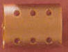 Magnetic Rollers - Short - Red - Package of 12