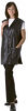 GeoSilk Utility Vest with Buttons - Black