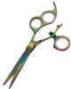 Titanium Rainbow Scissors with Offset Handle - 6" - SILK-15T