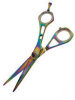 Titanium Rainbow Scissors with Offset Handle - 5 3/4" - SILK-16T