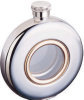 Circular Flask with Window - 5 Ounces