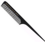 Tail Comb - 100% Hard Rubber - Wide Saw-Cut - #188