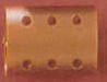 Magnetic Rollers - Short - Red - Package of 12