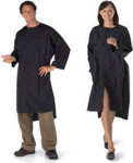 Long Tail Coverall Shirt - Black