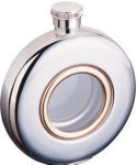 Circular Flask with Window - 5 Ounces