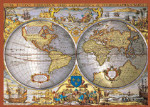 World Map - 1000 Pieces - Gold Foil & Metallic Colors