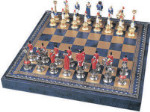 3-in-1 Game Set - Navy & Gold Leather