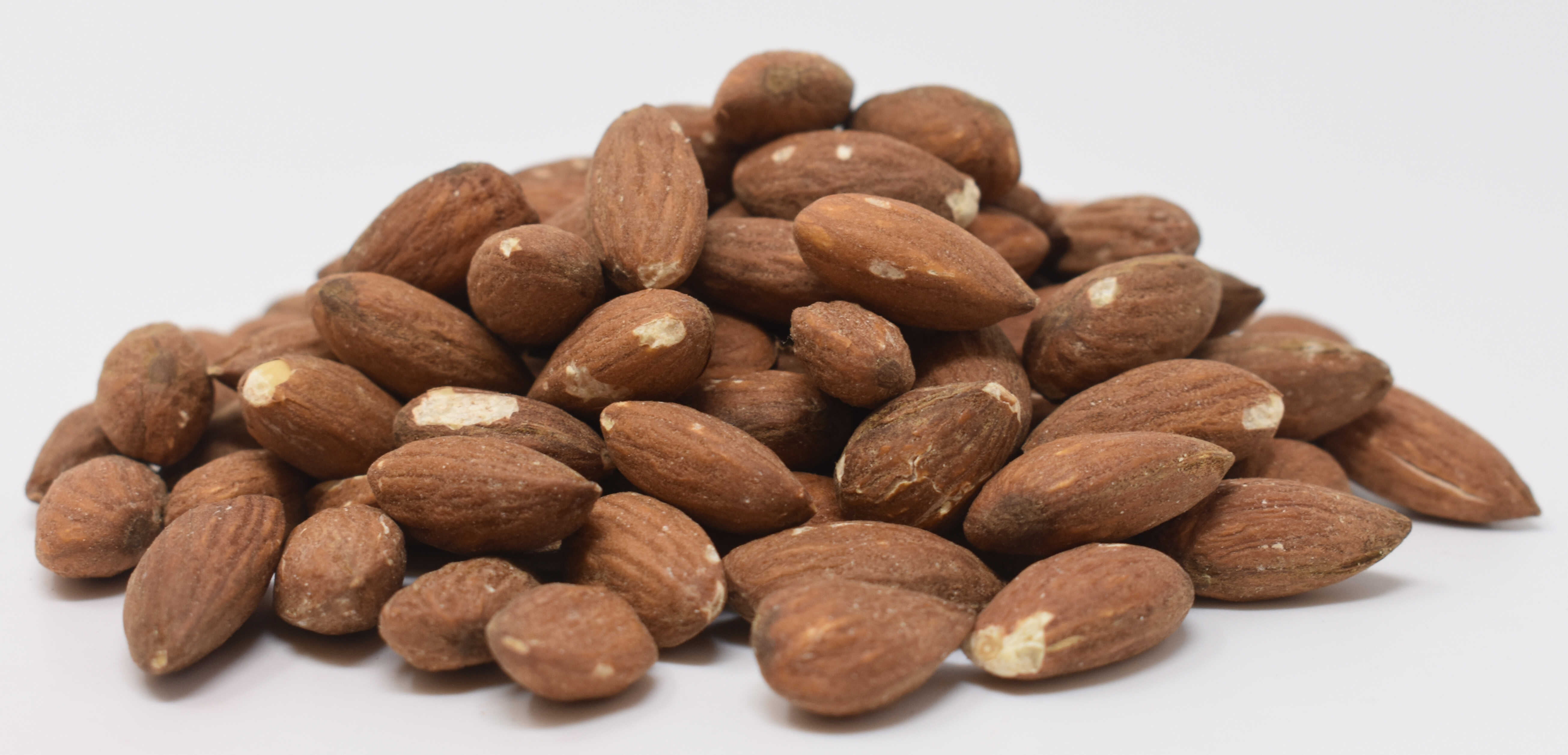 Almonds <BR>(Roasted, No Salt) - Side Photo