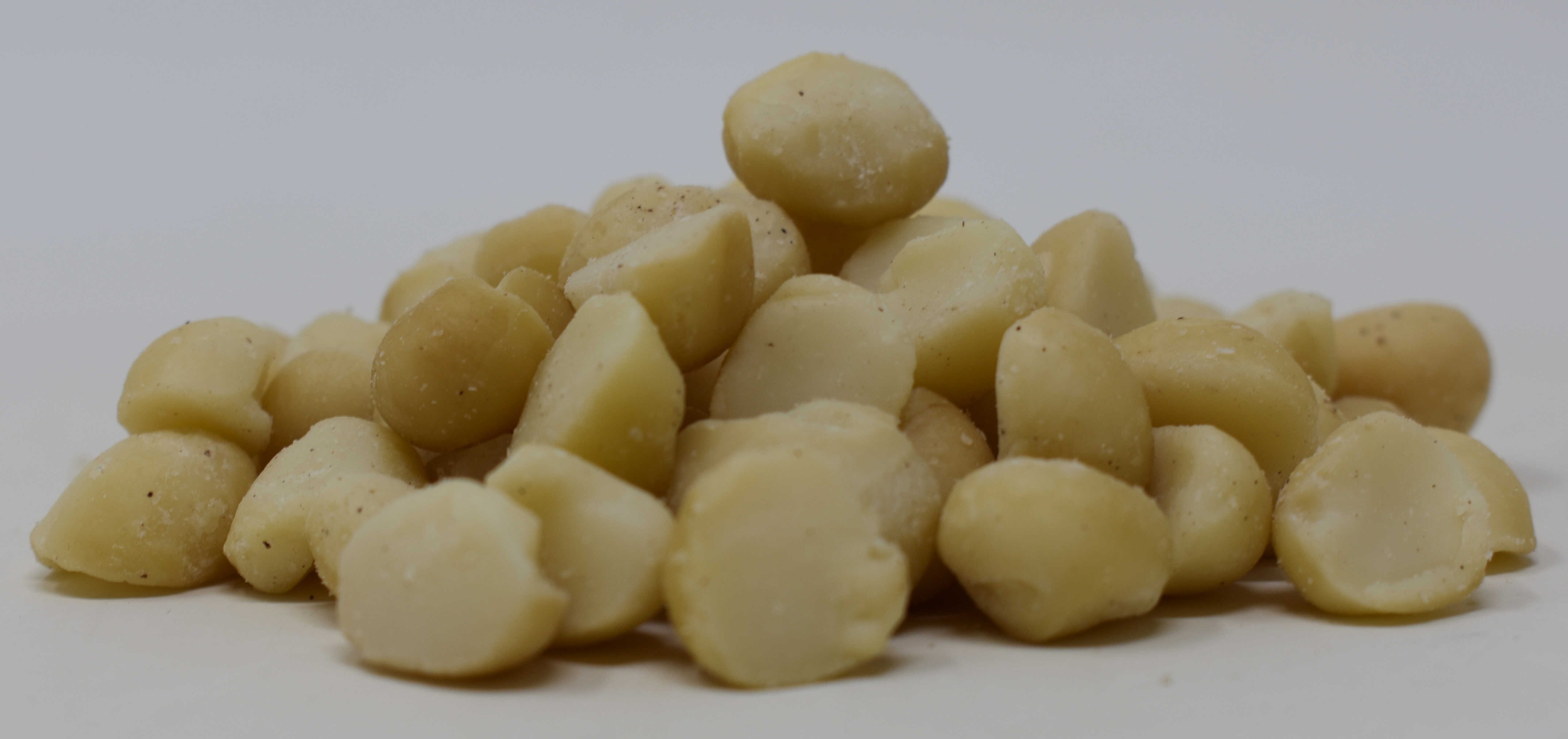 Macadamia Nuts <BR>(Natural and Raw) - Side Photo