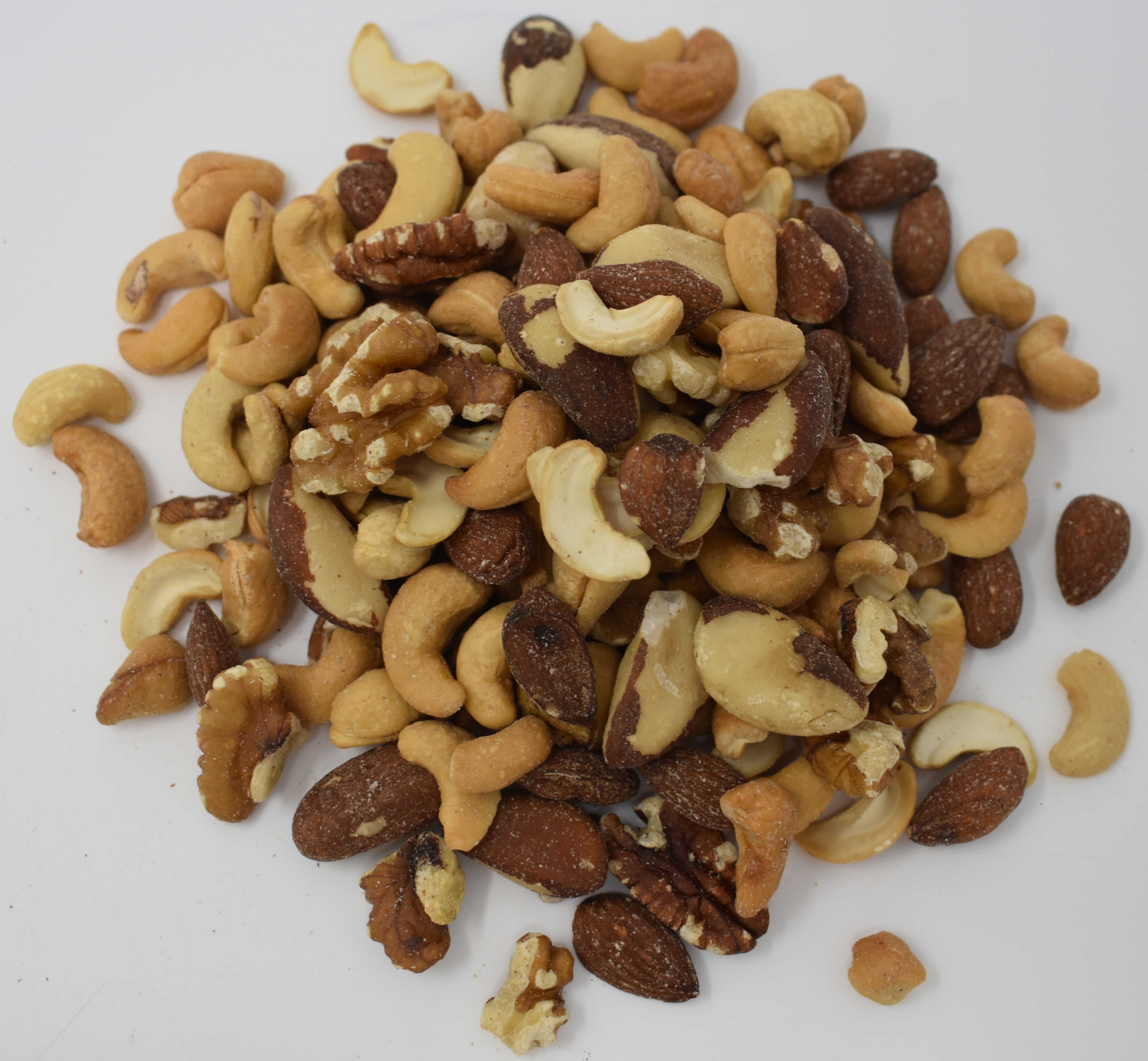 Mixed Nuts, Roasted, No Salt - Top Photo