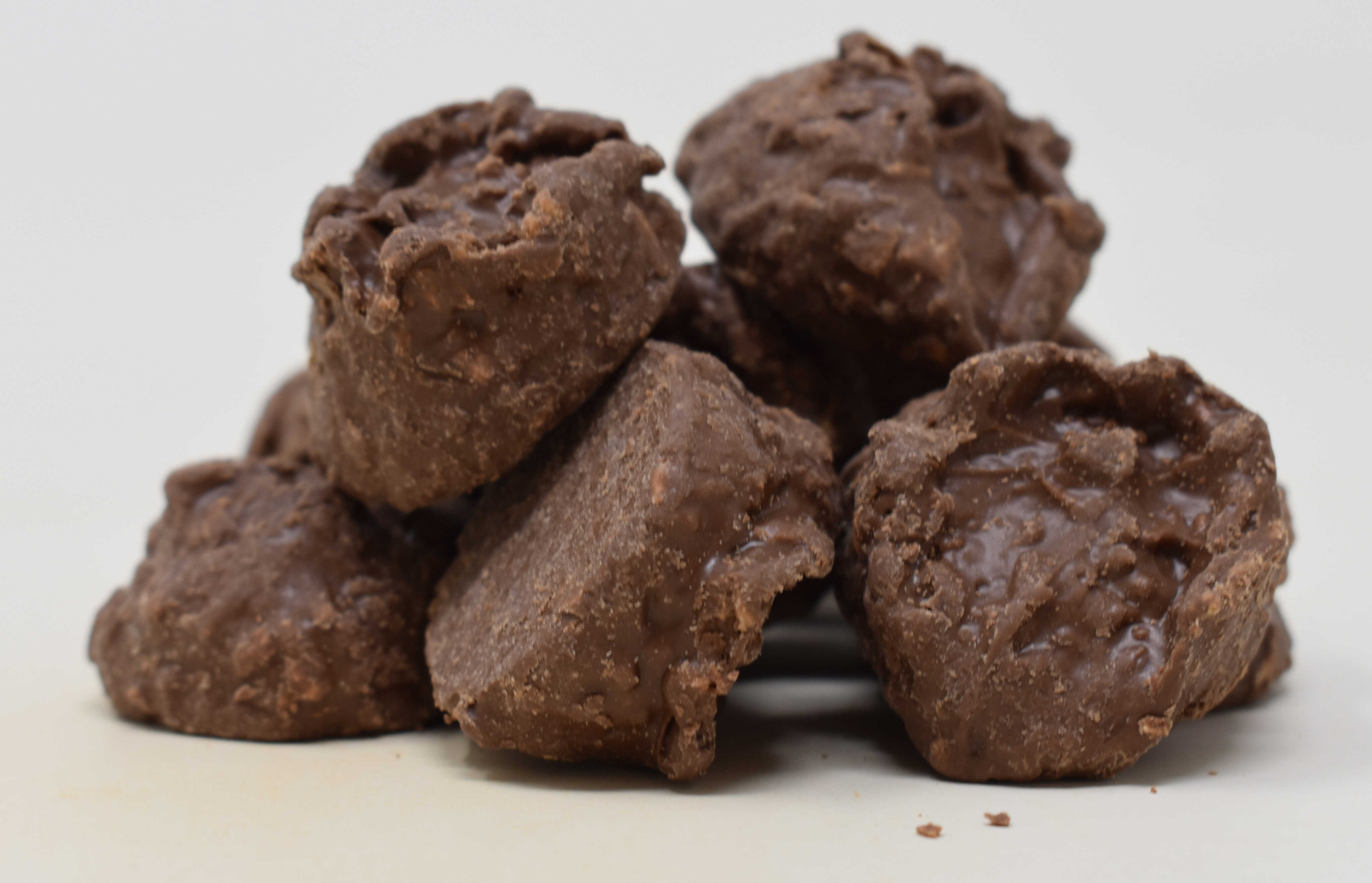 Chocolate Coconut Clusters - Side Photo