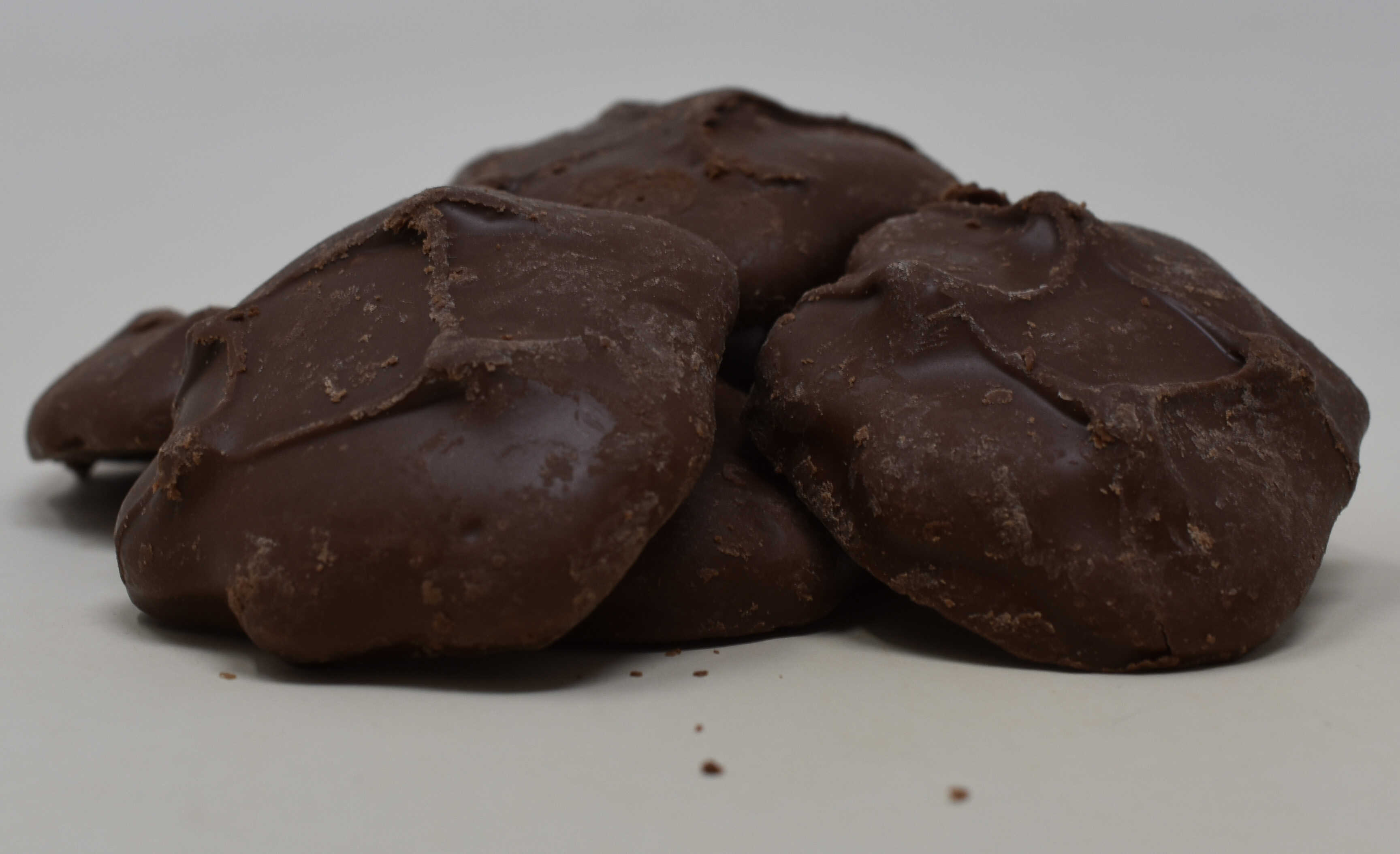 Chocolate Pecan Caramel Patties - Side Photo