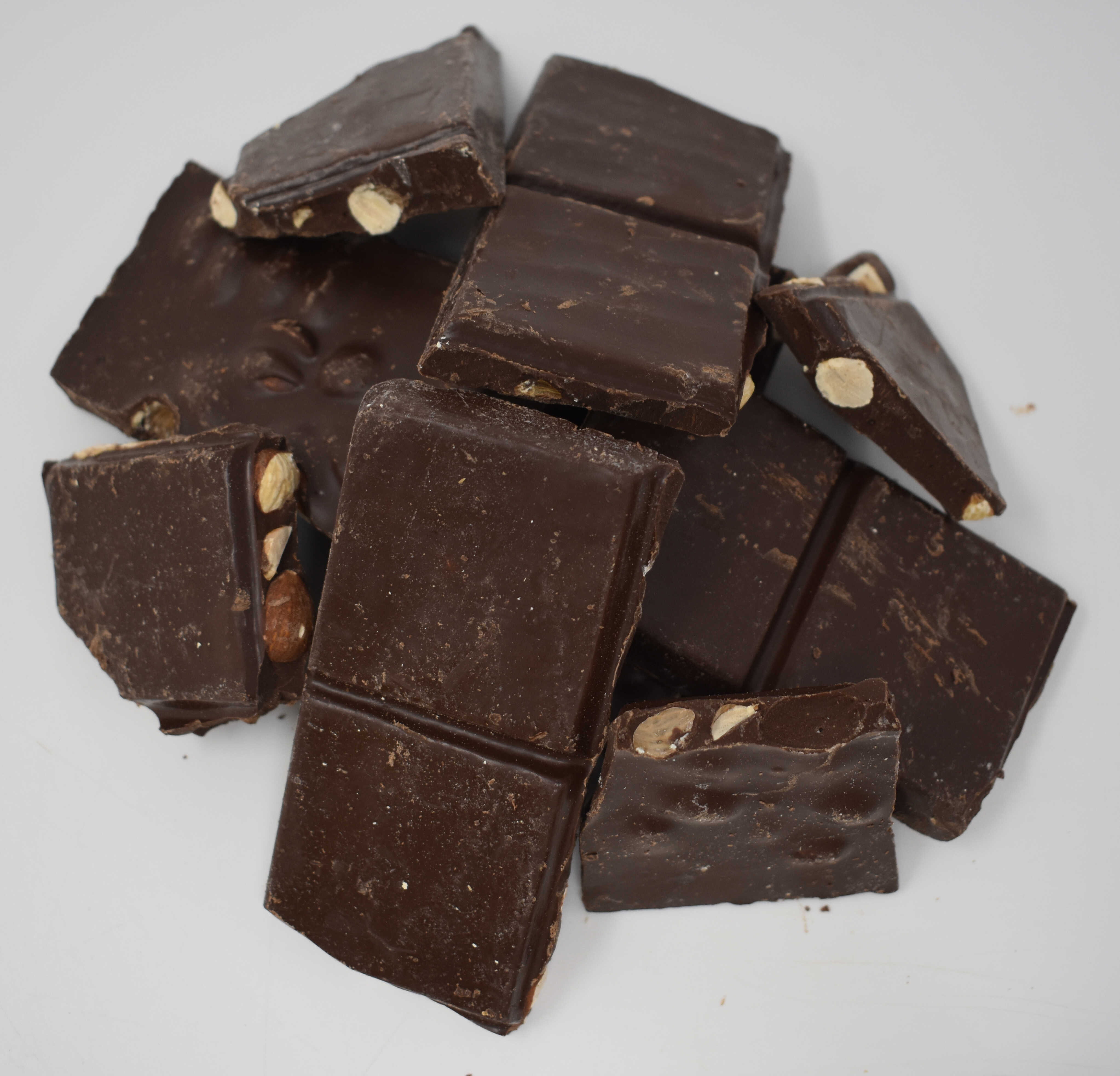Dark Chocolate Almond Bark - Top Photo