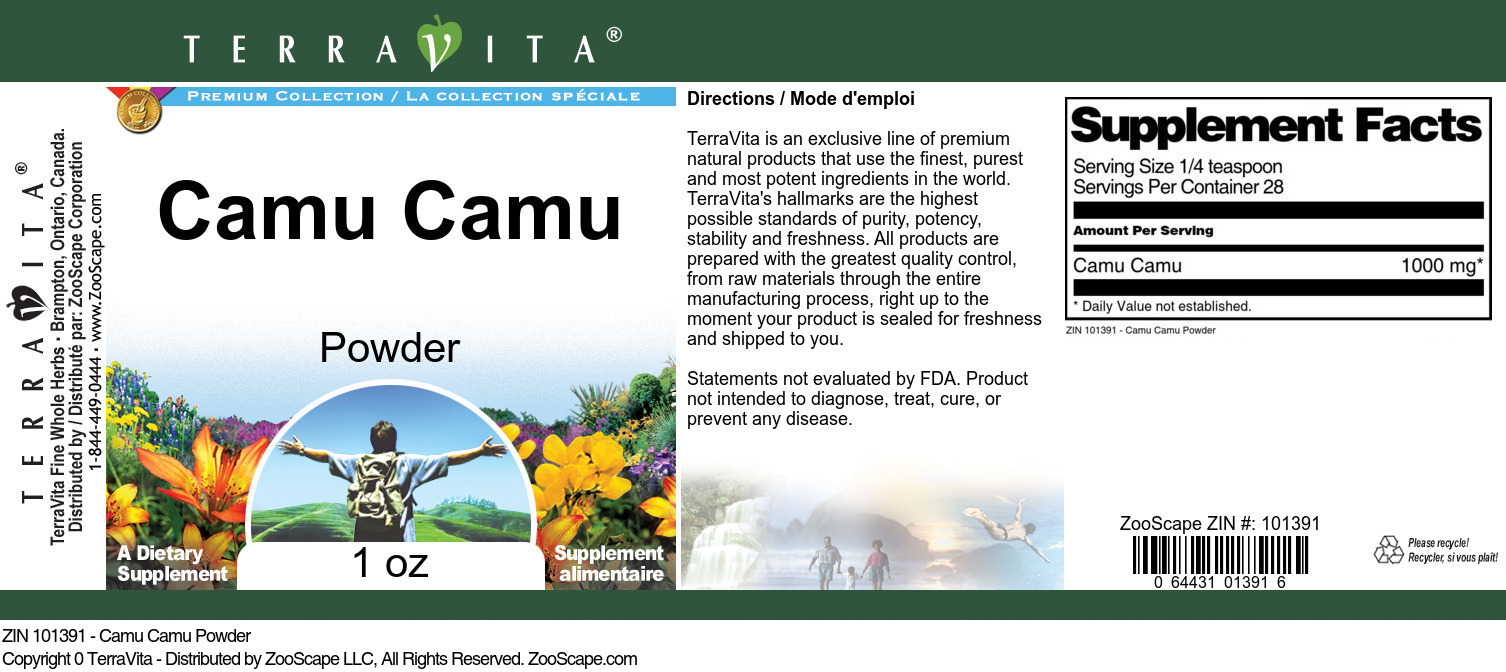 Camu Camu Powder - Label