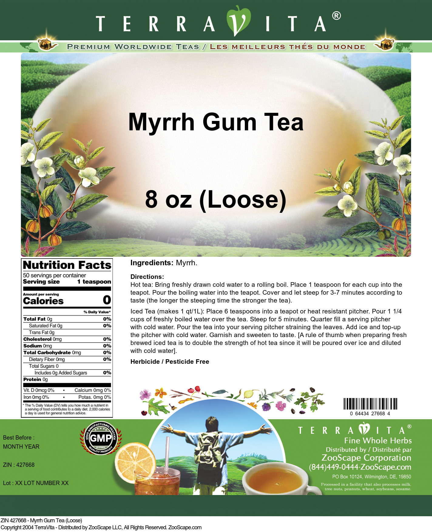 Myrrh Gum Tea (Loose) - Label