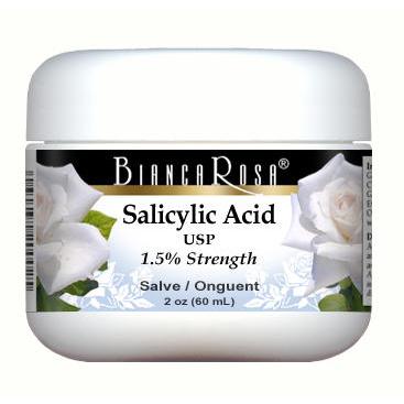 Salicylic Acid USP (Beta Hydroxy Acid - BHA) (1.5%) - Salve Ointment - Sensitive Skin - Supplement / Nutrition Facts