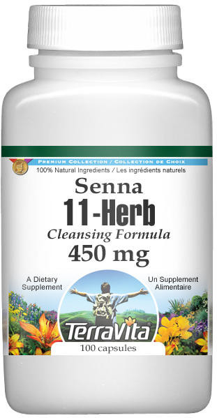 Senna 11-Herb Cleansing Formula - 450 mg