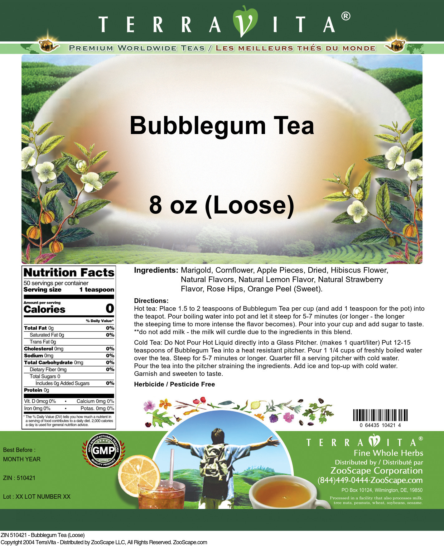 Bubblegum Tea (Loose) - Label