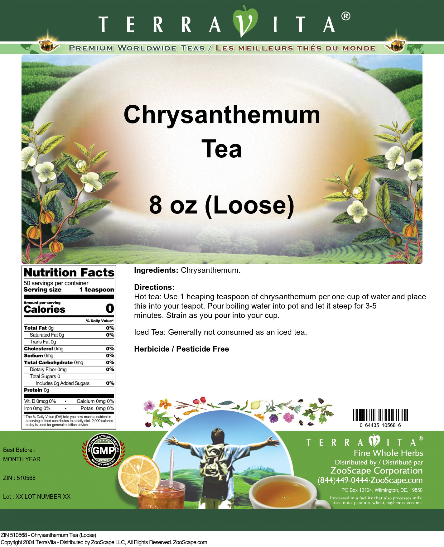 Chrysanthemum Tea (Loose) - Label