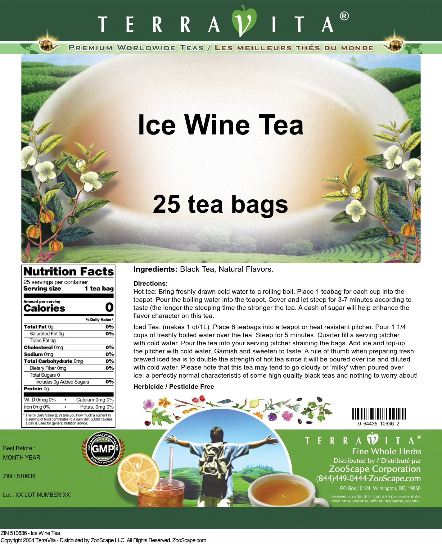 Ice Wine Tea - Label