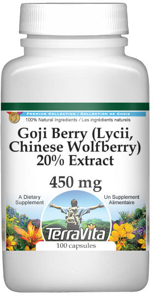 Goji Berry (Lycii, Chinese Wolfberry) 20% Extract - 450 mg