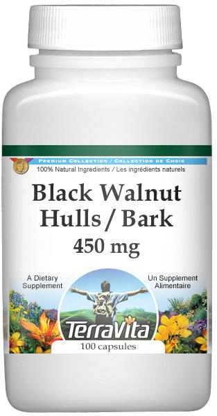 Black Walnut Hulls and Bark - 450 mg