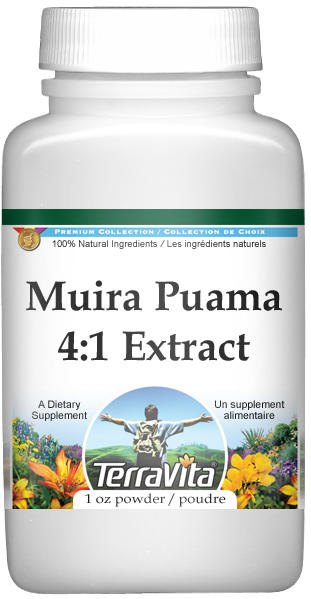 Extra Strength Muira Puama (Potency Wood) 4:1 Extract Powder