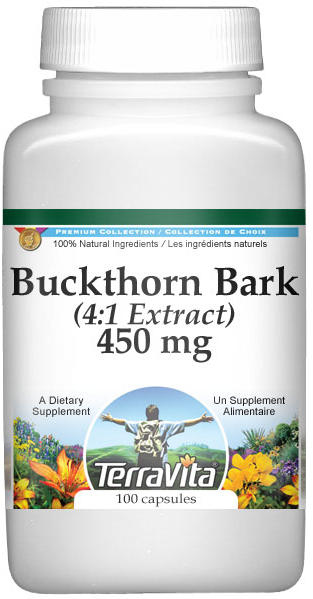 Extra Strength Buckthorn Bark 4:1 Extract - 450 mg