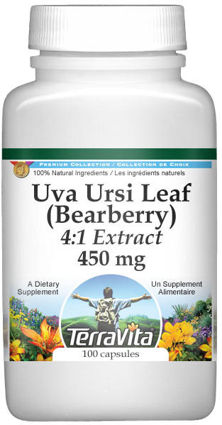Extra Strength Uva Ursi Leaf (Bearberry) 4:1 Extract - 450 mg