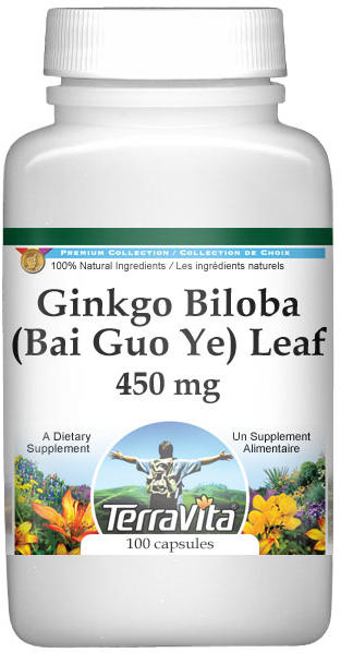 Ginkgo Biloba (Bai Guo Ye) Leaf - 450 mg