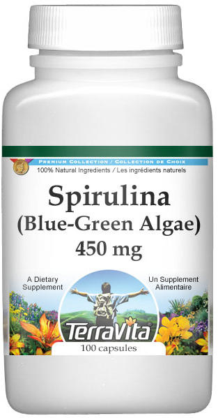 Spirulina (Blue-Green Algae) - 450 mg