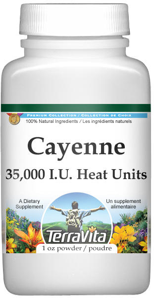 Cayenne (40,000 I.U. Heat Units) Powder