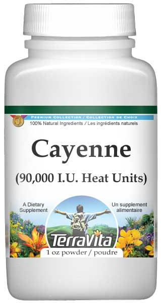 Cayenne (90,000 I.U. Heat Units) Powder