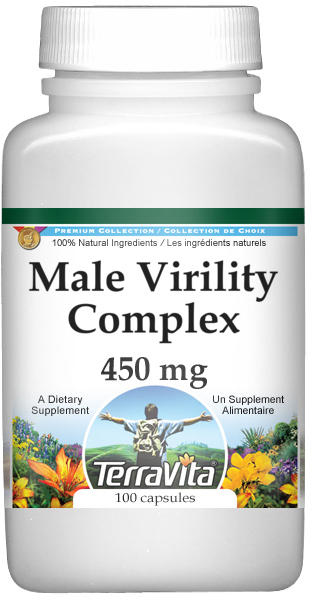 Male Virility Complex - Muira Puama, Schizandra, Eleuthero, Ginkgo Biloba - 450 mg