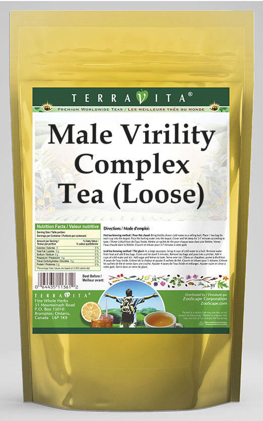 Male Virility Complex Tea (Loose) - Muira Puama, Schizandra, Eleuthero, Ginkgo Biloba