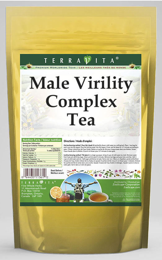 Male Virility Complex Tea - Muira Puama, Schizandra, Eleuthero, Ginkgo Biloba