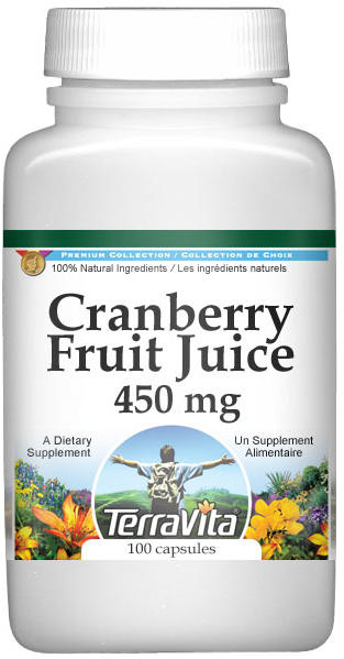 Cranberry Fruit Juice - 450 mg