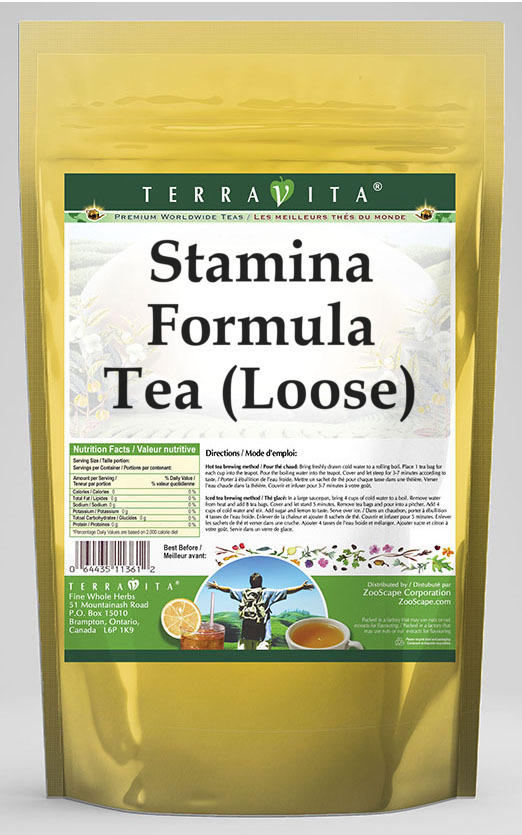 Stamina Formula Tea (Loose) - Damiana, Eleuthero and Witch Hazel
