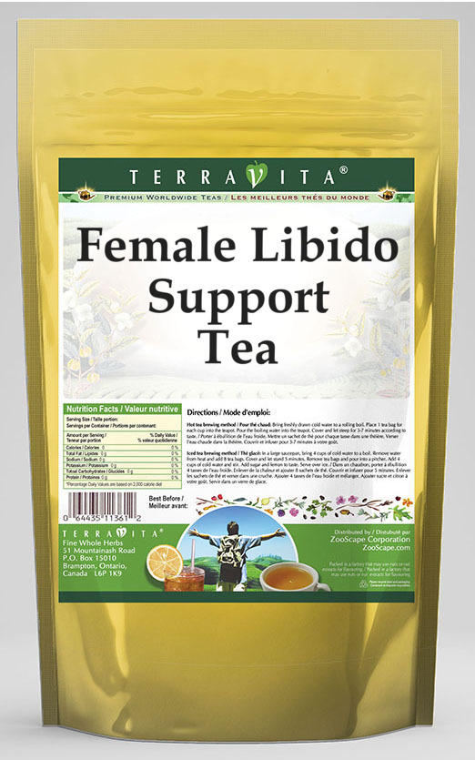 Female Libido Support Tea - Guarana, Muira Puama, Eleuthero and More