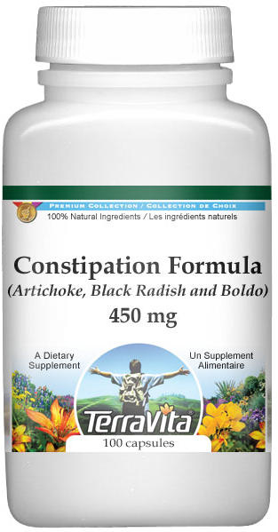 Constipation Formula - Artichoke, Black Radish and Boldo - 450 mg