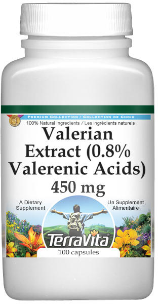 Valerian Extract (0.8% Valerenic Acids) - 450 mg