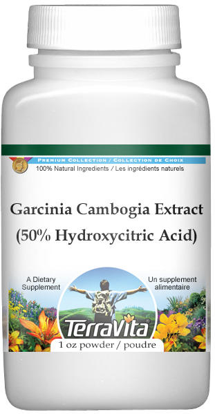 Garcinia Cambogia Extract (GCE) (Citrimax) (50% HCA Hydroxycitric Acid) Powder