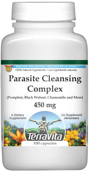 Parasite Cleansing Complex - Pumpkin, Black Walnut, Chamomile and More - 450 mg