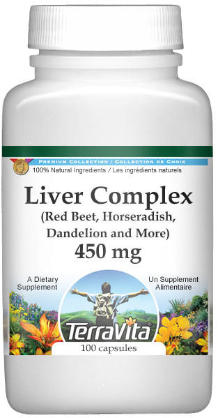 Liver Complex - Red Beet, Horseradish, Dandelion and More - 450 mg