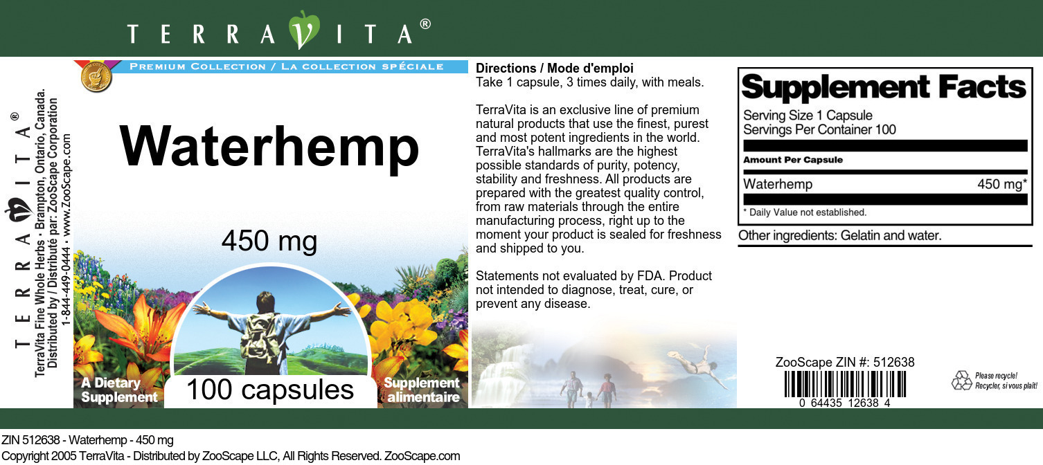 Waterhemp - 450 mg - Label