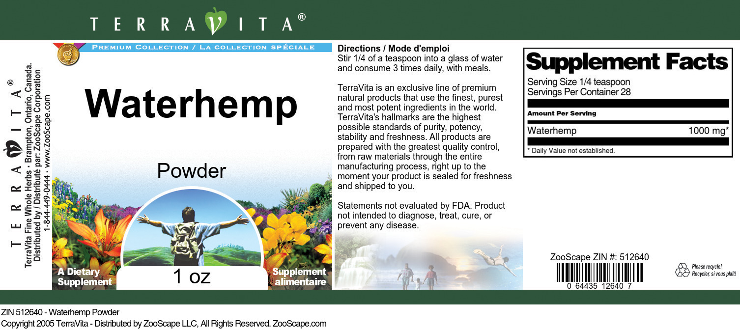 Waterhemp Powder - Label