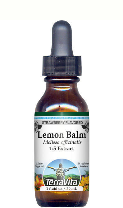 Lemon Balm Leaf Glycerite Liquid Extract (1:5)